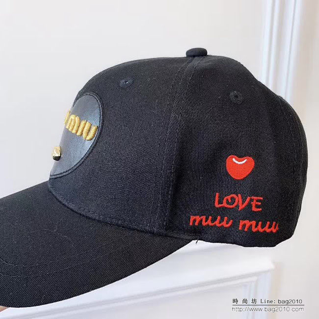 miu miu 爆新款 時尚百搭棒球帽 四季可戴 LLWJ7007